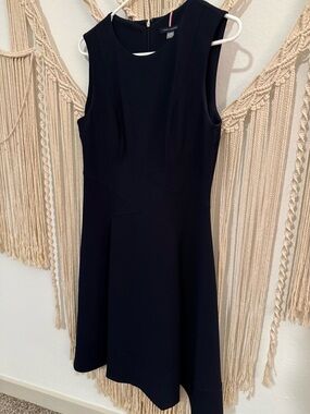 Tommy Hilfiger Navy Sleeveless Fit-and-Flare Dress